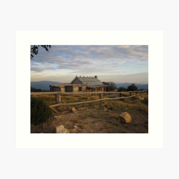 Item preview, Craig's Hut at Sunset, Mount Stirling, Victoria designed and sold by Emily Mogic.