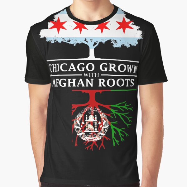 Chicago Grown with Afghan Roots Graphic T-Shirt