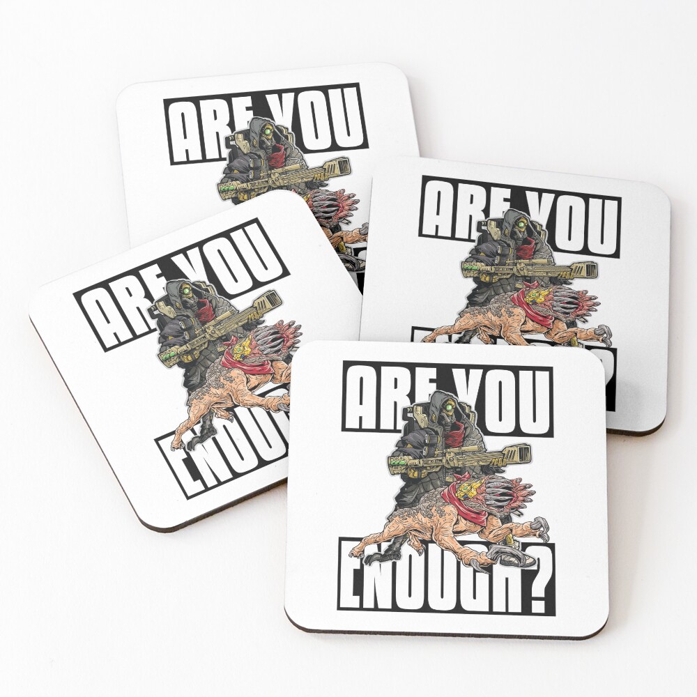 FL4K The Beastmaster With Guard Skag Borderlands 3 Rakk Attack! Coasters (Set of 4)