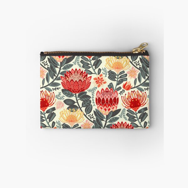 Item preview, Protea Chintz - Grey & Red designed and sold by TigaTiga.