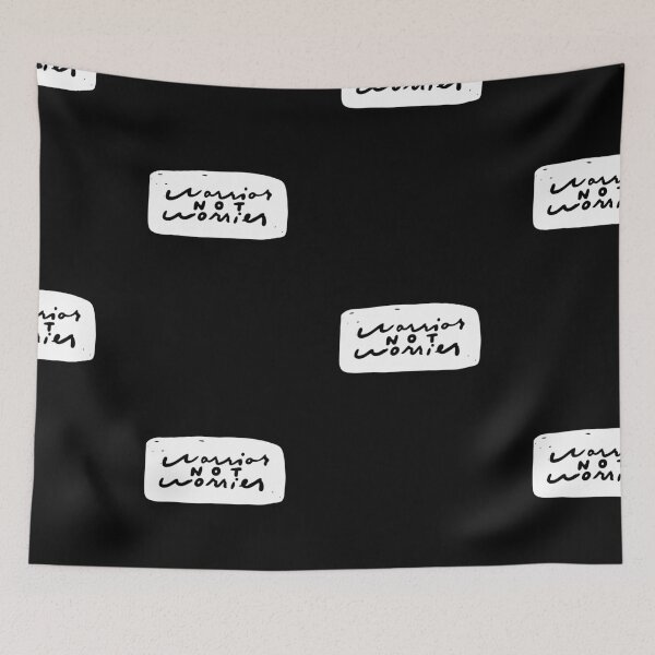Item preview, Warrior not worrier (Block) designed and sold by MeaningfulWord.