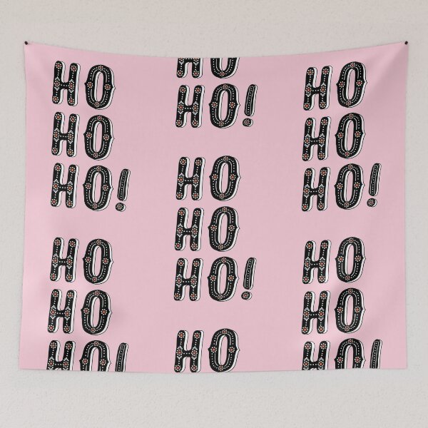 Item preview, Santa Says Ho Ho Ho Merry Christmas Typography  designed and sold by SuperrSunday.
