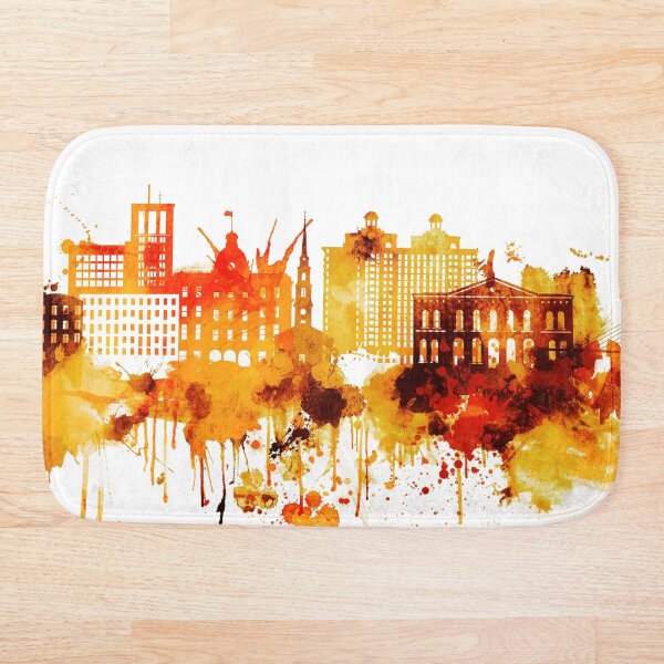 Item preview, Savannah Georgia Red Yellow Skyline designed and sold by DimDom.