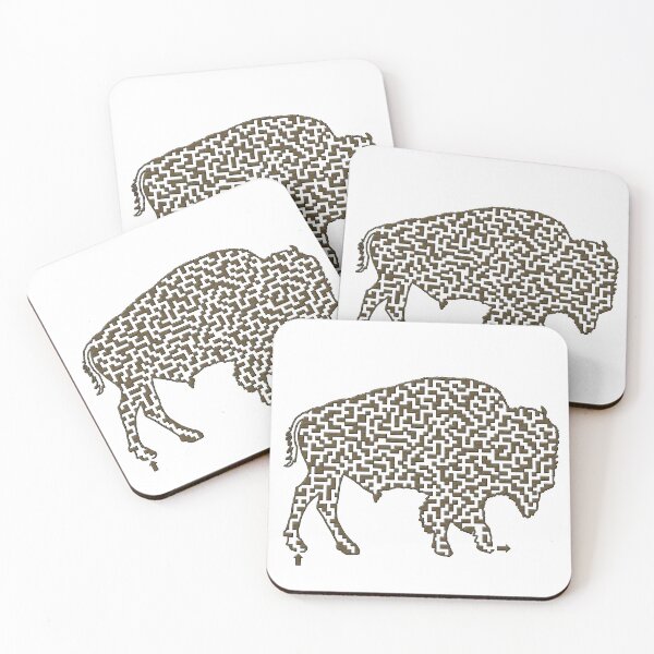 Item preview, Bison Shaped Maze designed and sold by gorff.