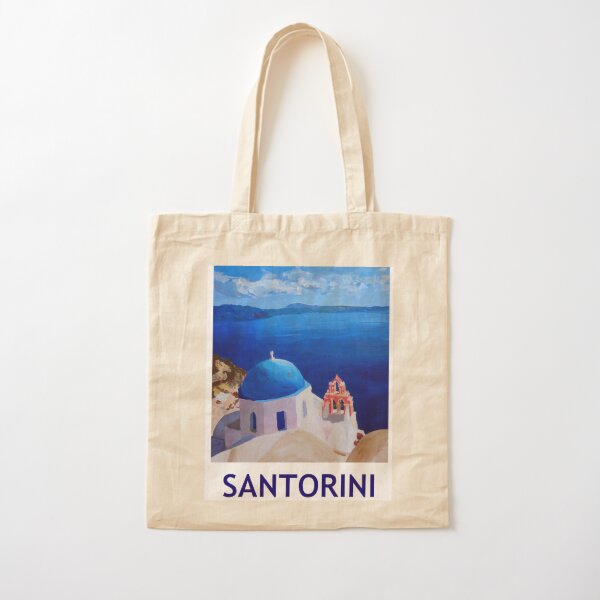 Santorini Eco-Friendly Cotton Tote Bag