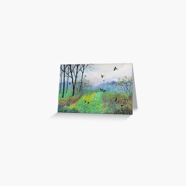 Snowdrop Copse Greeting Card