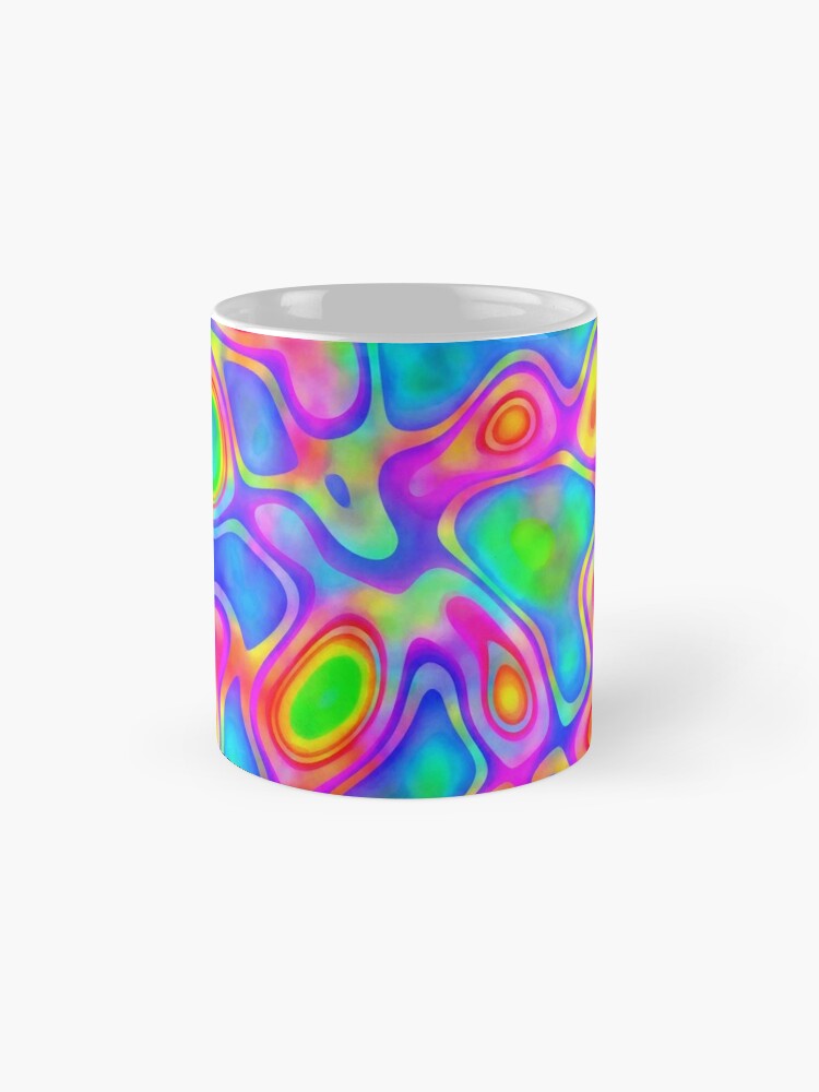 Alternate view of Random virtual color pixel abstraction Coffee Mug