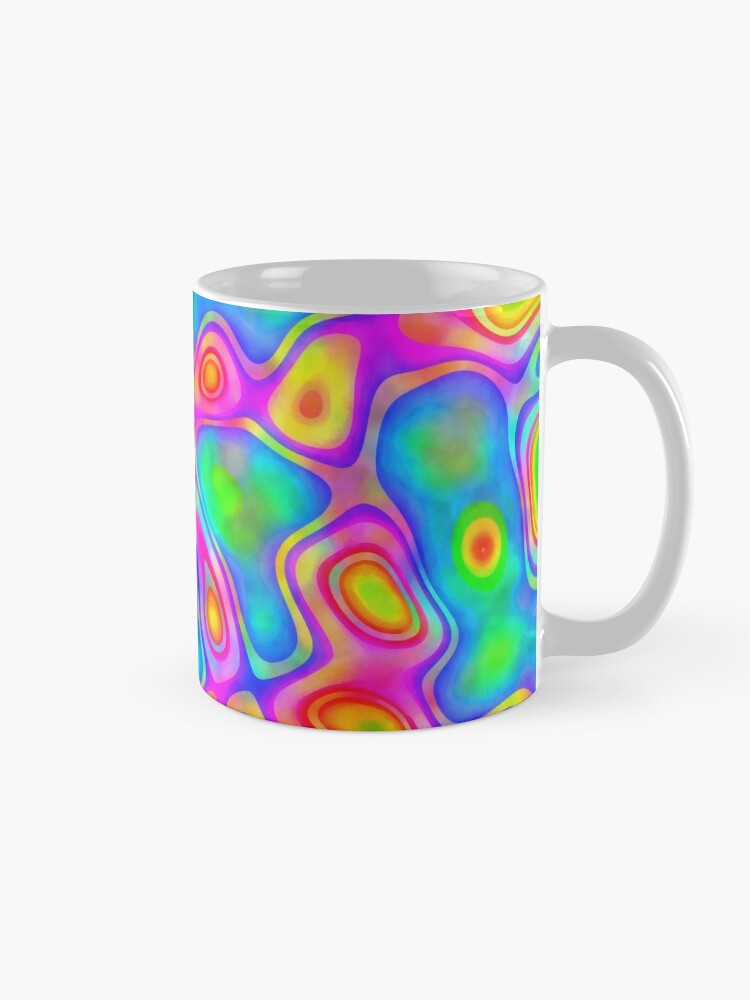 Alternate view of Random virtual color pixel abstraction Coffee Mug