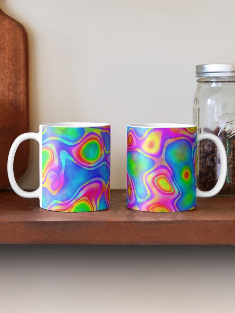 Alternate view of Random virtual color pixel abstraction Coffee Mug