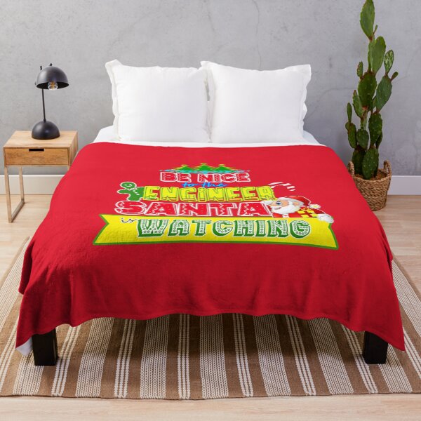 Item preview, Be Nice to the Engineer Santa is Watching Gift Idea   designed and sold by werdanepo.