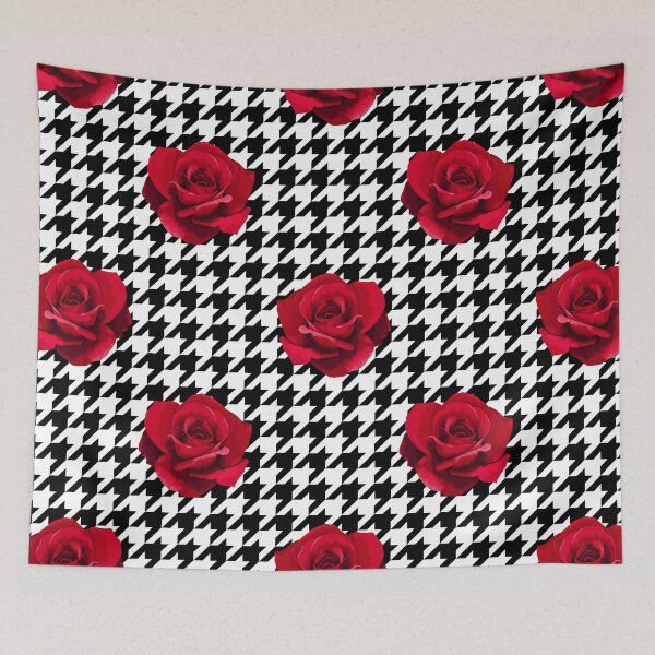 Item preview, Houndstooth & Roses designed and sold by christinaashman.