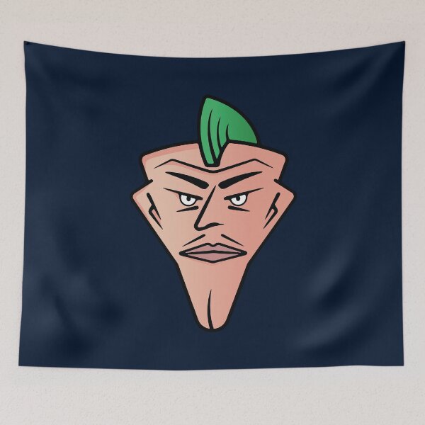 Item preview, Cool Triangle Shaped Punk Face with Green Mohawk designed and sold by shirtgrass.
