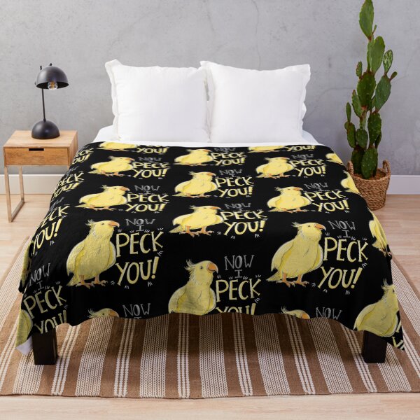 Item preview, Now I PECK YOU! with cute yellow gold cockatiel designed and sold by jasmineberry.