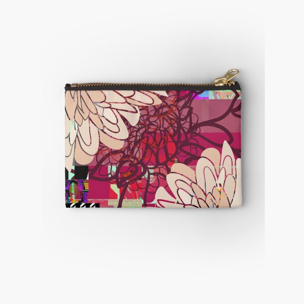 Item preview, Floral Glitchy Tech Glam - Raspberry designed and sold by thebrightspotco.