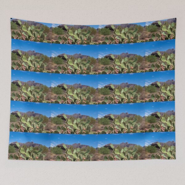 Item preview, Cactus and the Superstition Mountains designed and sold by Ollivrosa.
