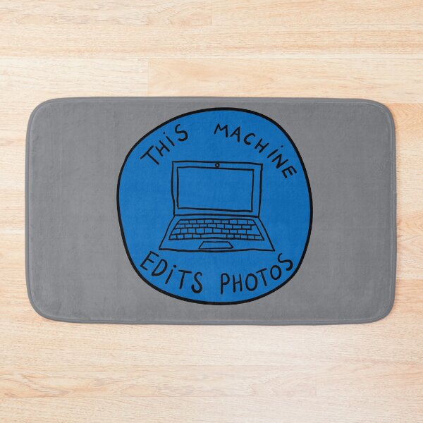 Item preview, This Machine Edits Photos - Circle - Blue designed and sold by MOREDANKMEMES.