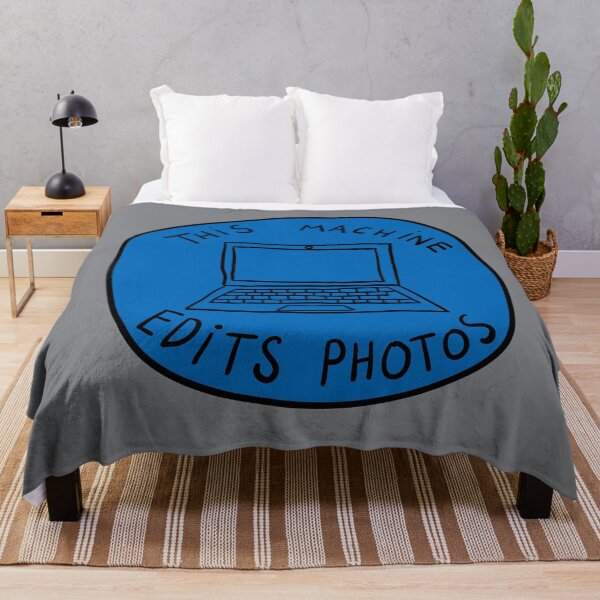 Item preview, This Machine Edits Photos - Circle - Blue designed and sold by MOREDANKMEMES.