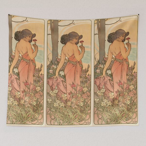 Item preview, Les Fleur vintage art - Alphonse Mucha designed and sold by Vintage Designs +.