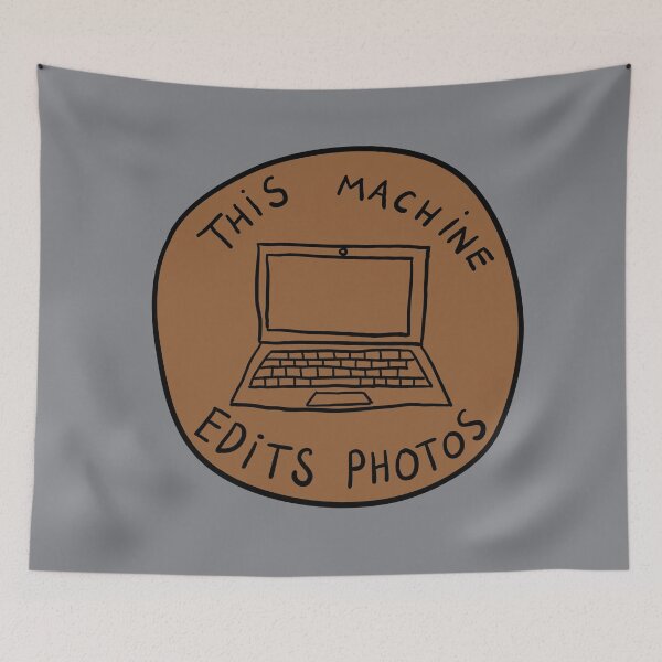 Item preview, This Machine Edits Photos - Circle - Brown designed and sold by MOREDANKMEMES.