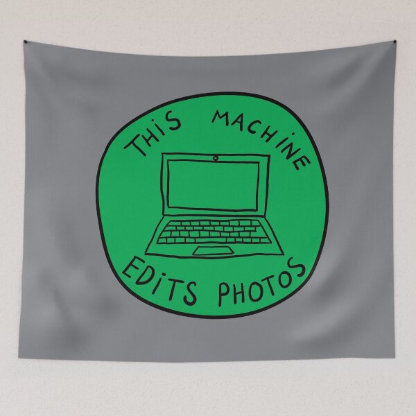 Item preview, This Machine Edits Photos - Circle - Green designed and sold by MOREDANKMEMES.