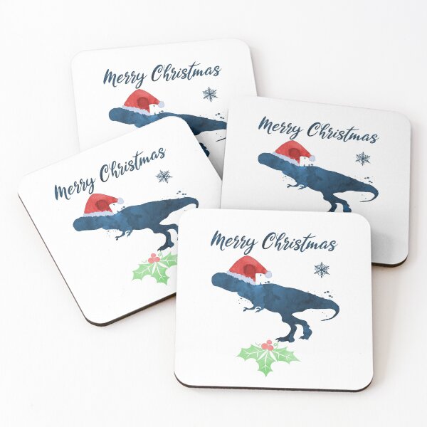 Item preview, Christmas Dinosaur Art Tyrannosaurus Rex  designed and sold by TheJollyMarten.