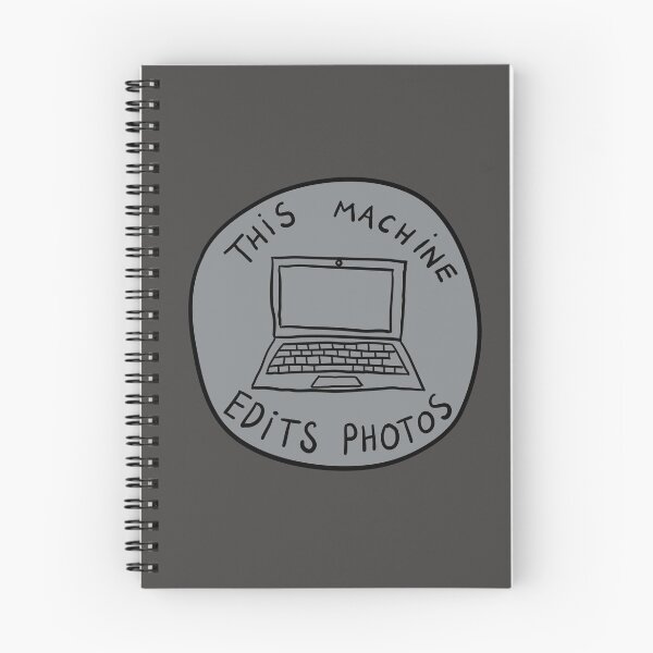 Item preview, This Machine Edits Photos - Circle - Grey designed and sold by MOREDANKMEMES.