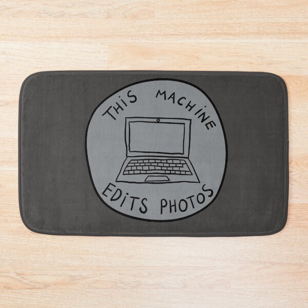 Item preview, This Machine Edits Photos - Circle - Grey designed and sold by MOREDANKMEMES.