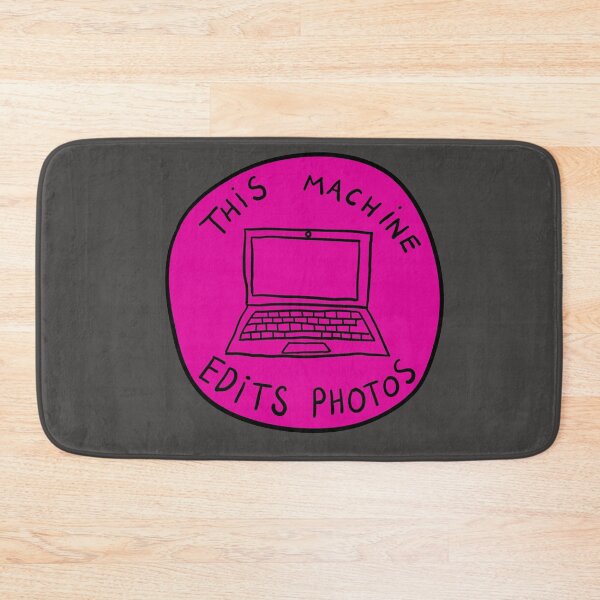 Item preview, This Machine Edits Photos - Circle - Magenta designed and sold by MOREDANKMEMES.