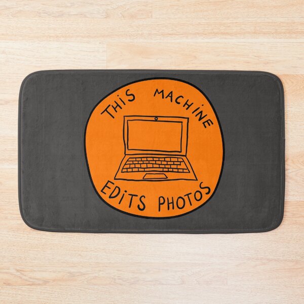 Item preview, This Machine Edits Photos - Circle - Orange designed and sold by MOREDANKMEMES.