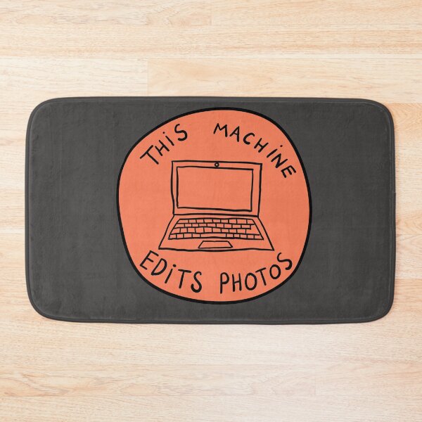 Item preview, This Machine Edits Photos - Circle - Peach designed and sold by MOREDANKMEMES.