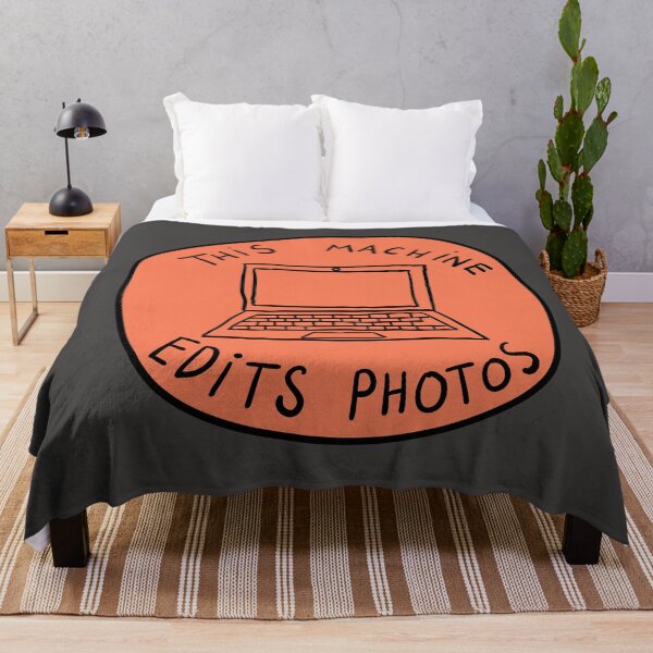 Item preview, This Machine Edits Photos - Circle - Peach designed and sold by MOREDANKMEMES.