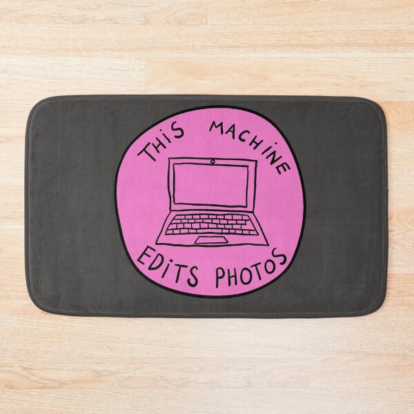 Item preview, This Machine Edits Photos - Circle - Pink designed and sold by MOREDANKMEMES.