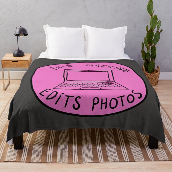Item preview, This Machine Edits Photos - Circle - Pink designed and sold by MOREDANKMEMES.