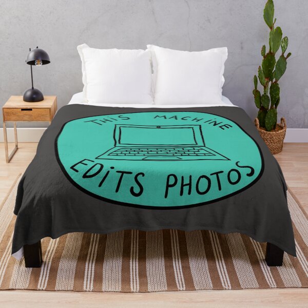 Item preview, This Machine Edits Photos - Circle - Teal designed and sold by MOREDANKMEMES.