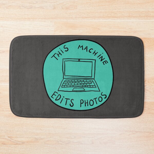 Item preview, This Machine Edits Photos - Circle - Teal designed and sold by MOREDANKMEMES.