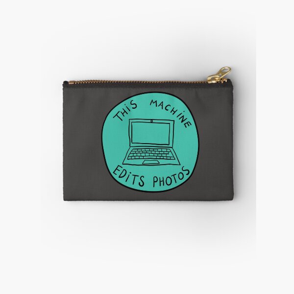 Item preview, This Machine Edits Photos - Circle - Teal designed and sold by MOREDANKMEMES.