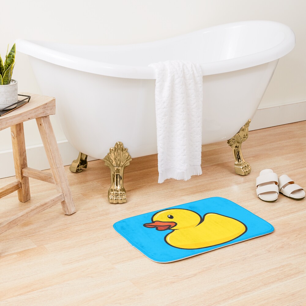 "Rubber Duck" Bath Mat for Sale by threeblackdots Redbubble