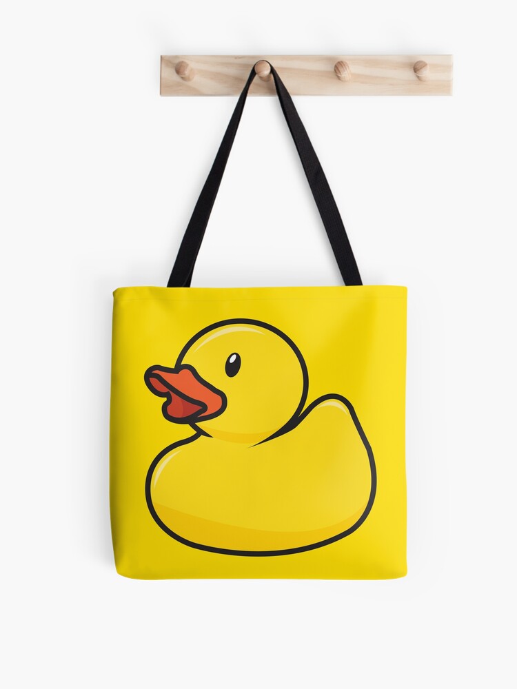LANBAIHE You've Been Ducked Bag, Duck Duck Tote Bag, Purse For Duck Lovers,  Carrying Sack, Rubber Ducks Bag, Ducking Tote Bags, Natural Canvas Tote