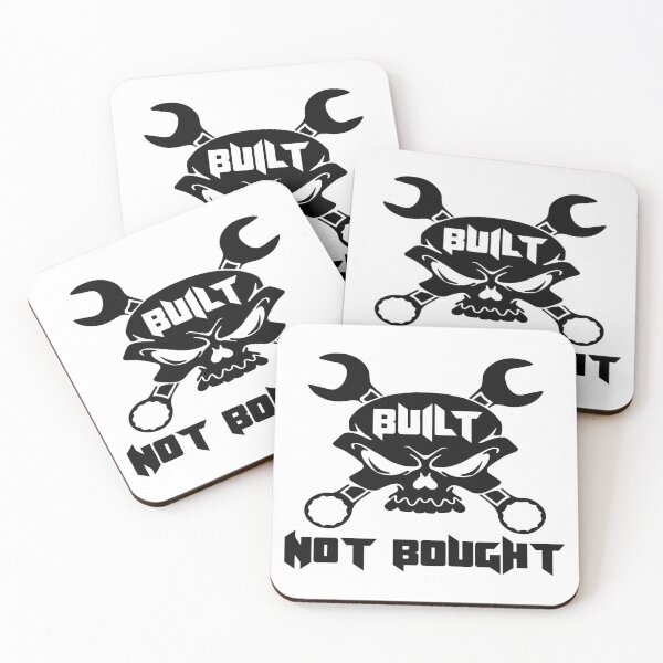 Item preview, Built Not Bought Skull & Crossbones designed and sold by thatstickerguy.