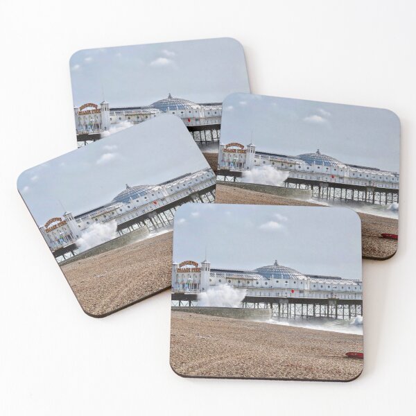 Item preview, Brighton pier. Blustery day designed and sold by BerylBez.