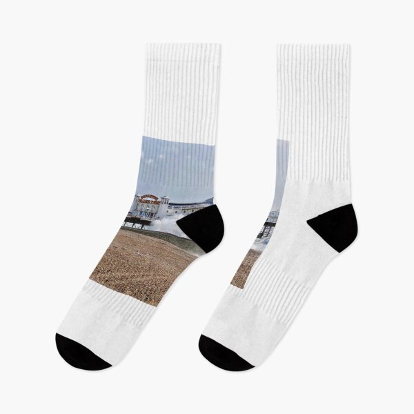 Item preview, Brighton pier. Blustery day designed and sold by BerylBez.