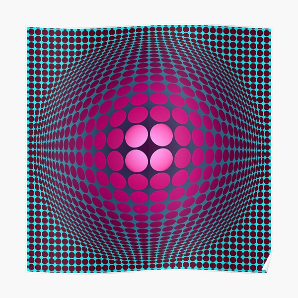 Victor Vasarely Hommage 32 Poster