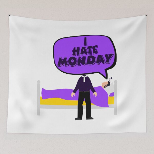 Item preview, I hate sleeping in bed Monday designed and sold by onrcnoz.