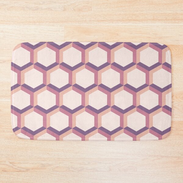 Item preview, Hexagons seamless pattern. Retro colors. designed and sold by IndigoCat.