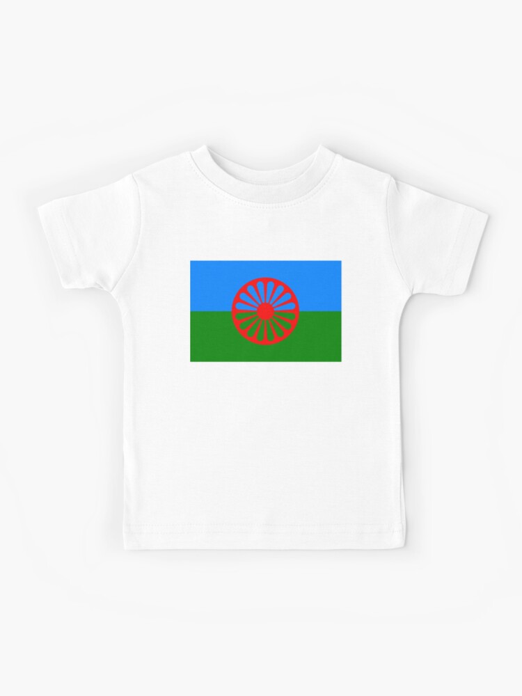Camiseta de la bandera Gitana - The 4 Shirts ropa personalizada en Lleida