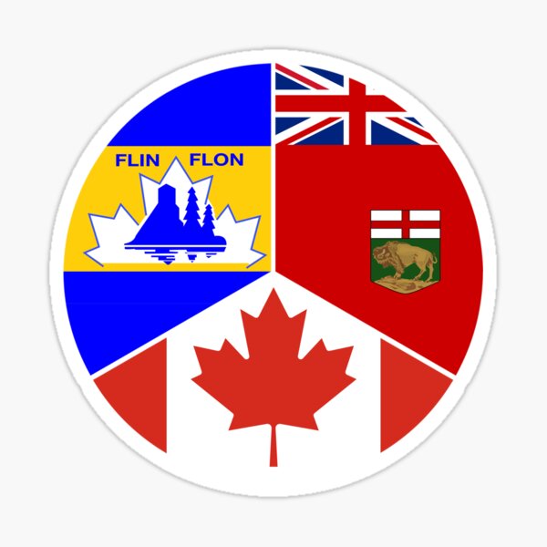 "Flin Flon Manitoba Canada Flag" Sticker by Celticana Redbubble