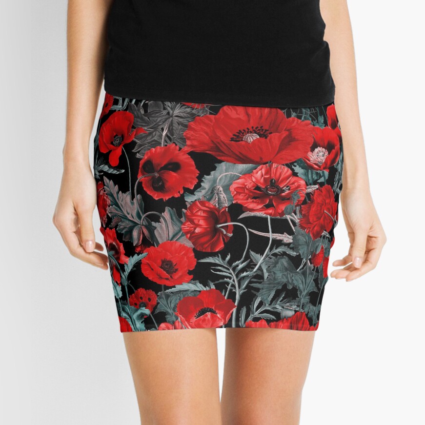Poppy Garden Mini Skirt