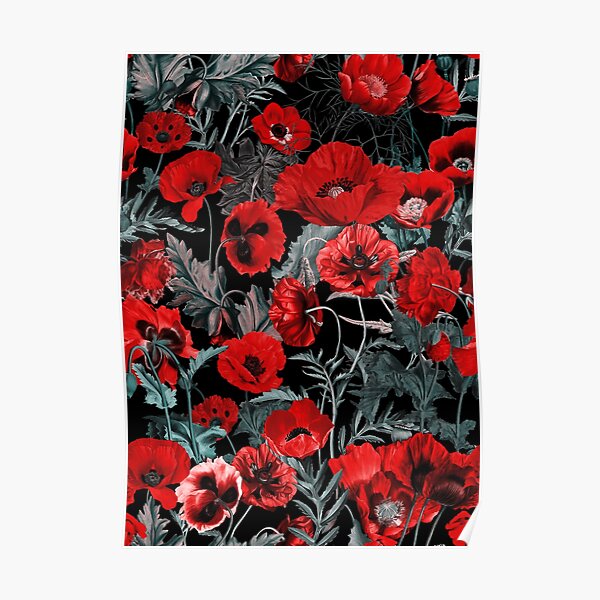 Poppy Garden Poster