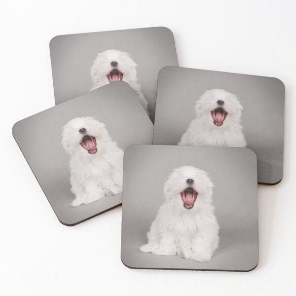 Item preview, Yawning maltese puppy designed and sold by PetsArt.