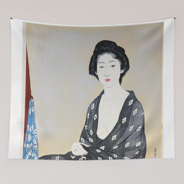 Item preview, Natsugoromo No Onna  - Woman In A Summer Kimono designed and sold by Hangastudio.